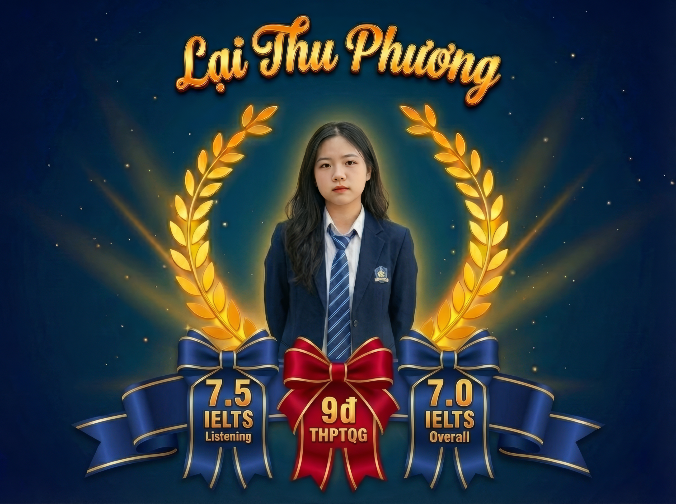 Chứng chỉ IELTS Band 7.0 của học viên Lại Thu Phương - Cavin's English, IDP / British Council